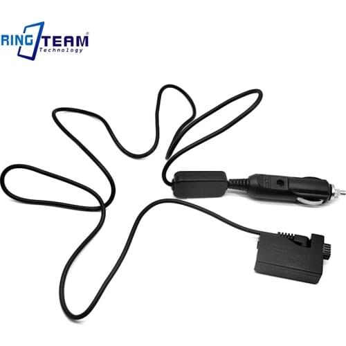 Car Cigarette Lighter Adapter + DR-E5 Coupler for Canon Digital EOS Rebel XSi XS 450D 500D 1000D Kiss F X2 X3 T1i DSLR Cameras