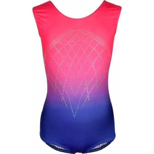 Gymnastics leotard rave tank holographic leotard rhinestone ombre gymnastics leotard for girls gymnastic swimsuit