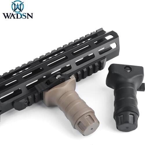 WADSN Tactical TGD QD Short Vertical Hand Stop Nylon Metal Ver Hunting Rifle M4A1 AR15 Front Blocker Fit 20mm Picatinny Rail