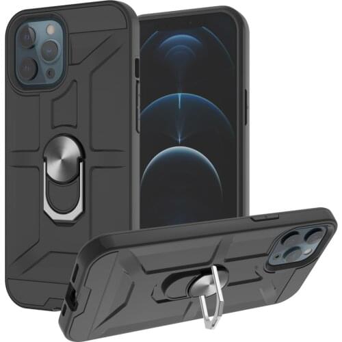 Magnetic Metal Finger Ring Holder Case For iPhone 12 11 Pro Max XR XS MAX X 12mini 7 8 Plus Shockproof Armor Phone Back Cover