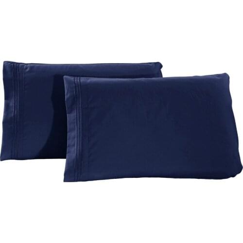 New 12 colors polyester Rectangle Pillow Cases for Home Hotel Solid color Pillowcases without Pillow Core 2pcs/set