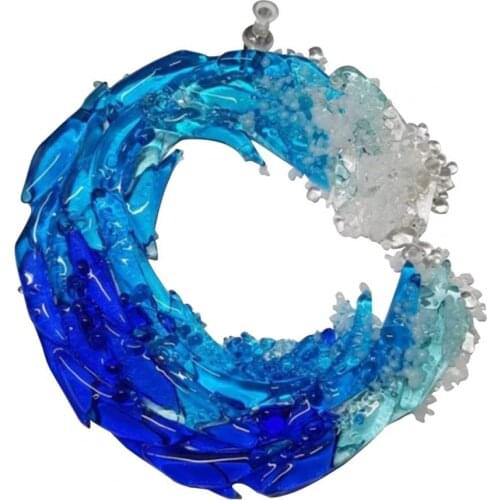 2021 New Style Wave Tree Hanging Ornament Decorative Fine Workmanship Resin Outdoor Garden Pendant for Home