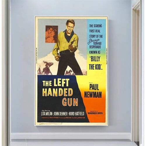 CP1640 The Left Handed Gun (2) Classic Hot Movie Print Silk Fabric Poster Indoor Wall Art Decor Gift