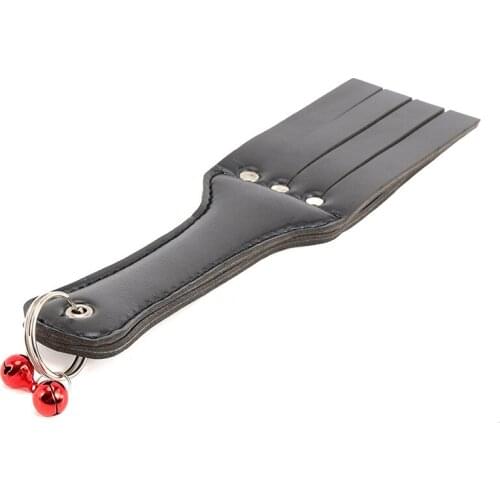 PU Leather Black Paddle Spank Paddle Beat Submissive Slave BDSM Bondage Kinky Fetish Whip Sluts Paddles Adult Games Sex Toys