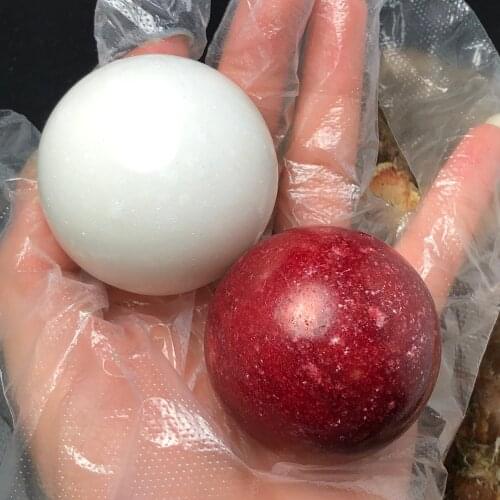 Natural Red Jade Crystal Sphere Ball Gemstone Great for Meditation Home Decoration Chakra Reiki Healing Stone