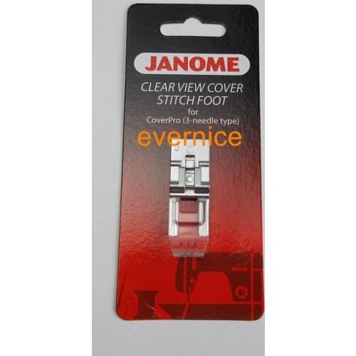 Clear View Cover Stitch Foot #795818107 For Janome 1000Cpx 2000Cpx Coverpro Machine