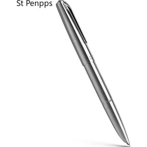 Moonman Ti200 Metal Fountain Pen Titanium Alloy Ink Pen F/14K Nib 0.5mm Stationery Office School Supplies Writing Gift