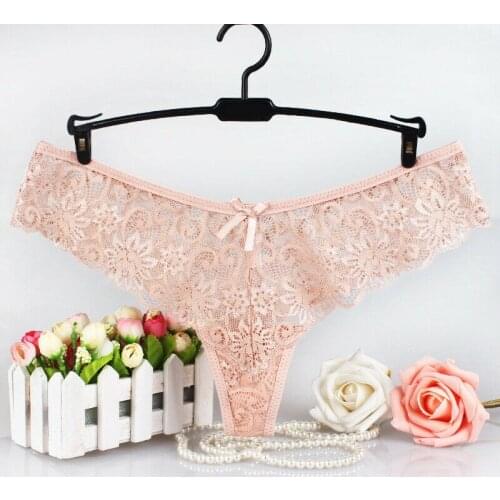 Sexy Ladies Cotton Mesh Transparent Panties Thongs String lingerie Fashion Low-Rise Women Underwear Seamless Briefs 1pcs