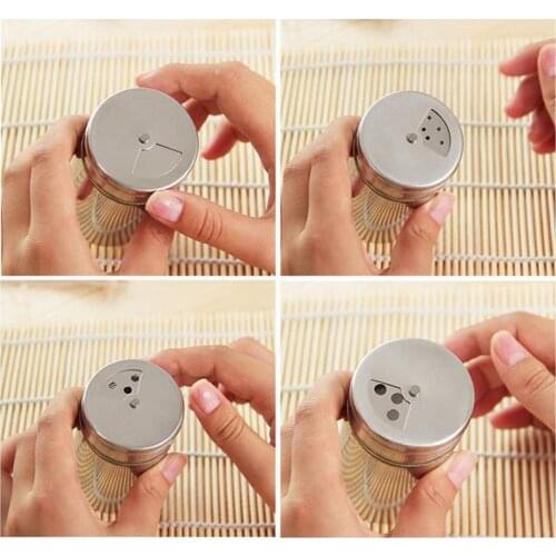 Seasoning Shaker Stainless Steel Airtight Pepper Shaker Spice Shaker Spice Jar Multi-purpose Spice Pepper Shaker BBQ Tool