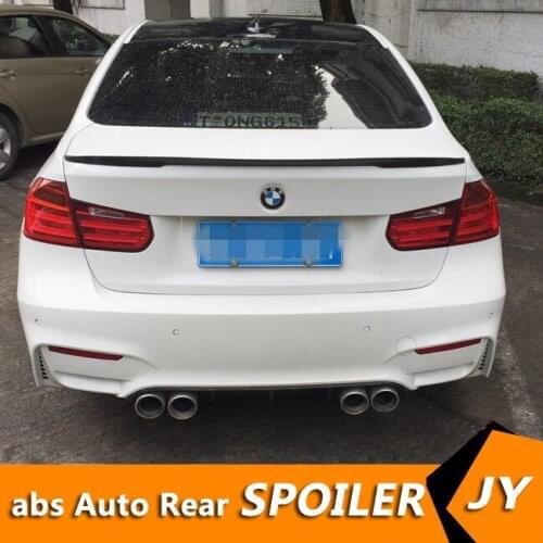 For F30 F35 Spoiler Carbon Fiber Material 2012-2015 P4 JKS Performance Style Spoiler For BMW M3 320i 320li 325li 328i Spoiler