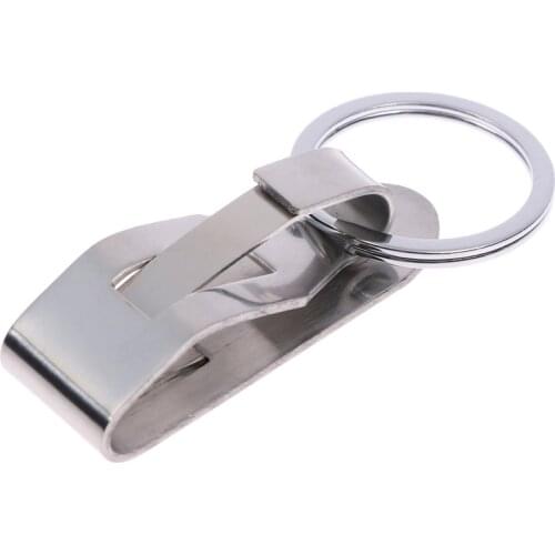 1 pc Heavy Duty Military Survivor Security Belt Clip Key Chain Key Ring For Ourdoor Camping Hiking