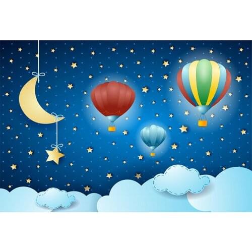 Dreamy stars sky backgrounds photography vinyl portrait kids birthday photo backdrops for photo studio props fotografia lv-479