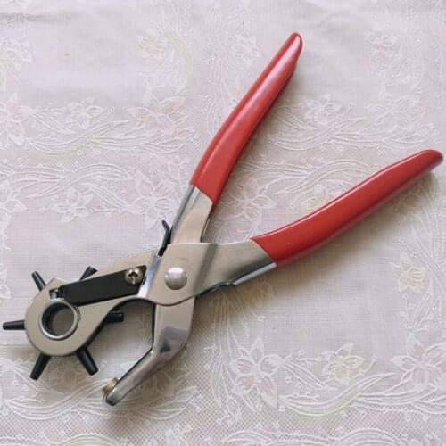 Revolving Leather Canvas watch/Belt Punch Punching Plier Hole 2, 2.5, 3, 3.5, 4, 4.5 Multifunction hole punch pliers