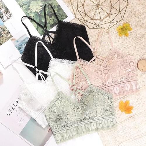 Lace Sexy Lingerie Wireless Bra For Women Padded Push Up Bralette New Female Brassiere Summer Soft Fashion bras Underwear