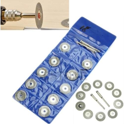 1 Set 10pcs Rotary Circular Saw Blades Cutting Wheel Discs Mandrel Cutoff New