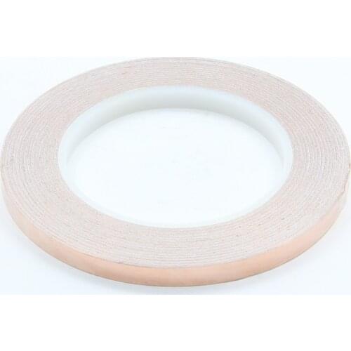 1Pc 10-20mm x 30M Meters Single Side Conductive Copper Foil Tape Strip Adhesive EMI Shielding Heat Resist Tape
