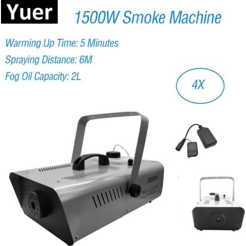 1500W Fog Machine Remote Control Smoke Machine Professional Stage Effect Machine Dj Bar Home Fogger For Wedding Disco Christmas