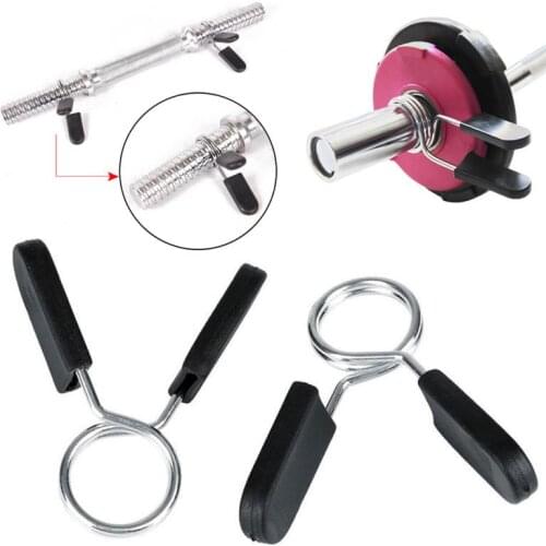 2pcs 28/30/50mm Barbell Clamp Spring Collar Clips Gym Weight Lifting Bar Dumbbell Lock Lifting Kit Umbbell Fitness Body Building