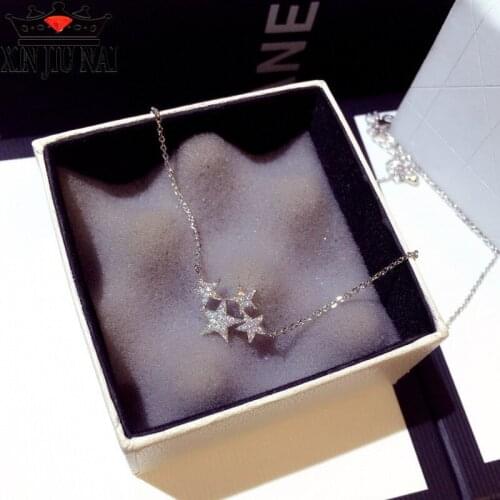 2020 Korean simple wild hipster star beautiful girl short money chain female