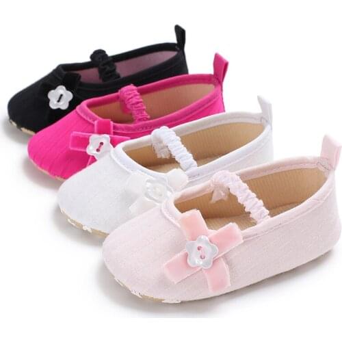 2021 Casual Butterfly-knot Non-slip Soft Kid Toddler Baby Shoes Autumn Korean Childrens Girls Princess shoes