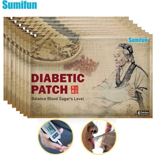 60pcs Hot Diabetic Patch Lower Blood Glucose Sugar Balance Medical Plaster Herbal Stabilizes Blood Sugar Level Health Care D3064