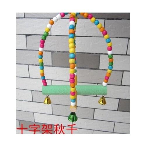 A01 Pet parrot bird toy bird supplies swivel ladder ladder chew toy parrot swing bar ladder elevated station