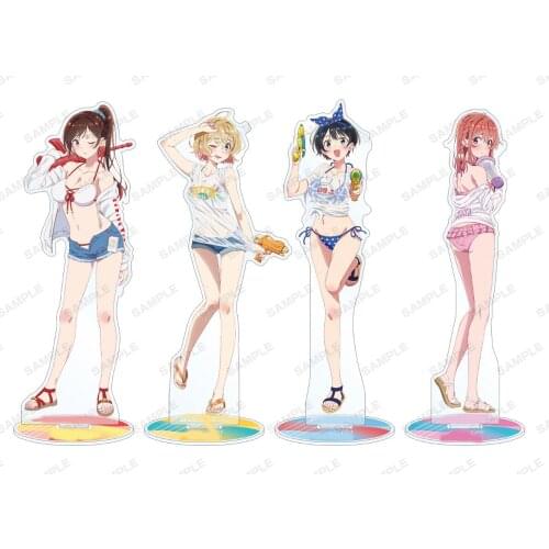 Anime Rent A Girlfriend Kanojo Okarishimasu Swimwear Series Acrylic Stand Figure Model Plate Ichinose Chizuru Desk Decor