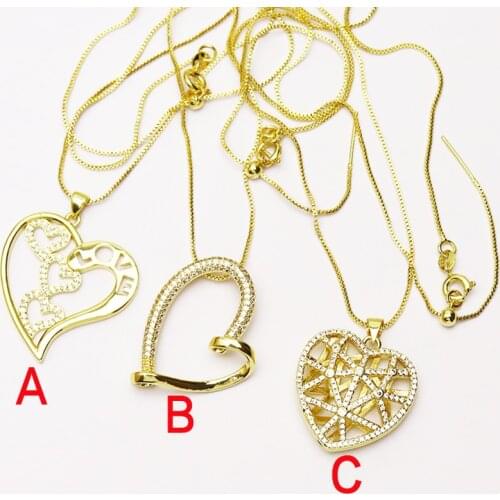 10 Strand heart shape charms necklace jewelry accessories Valentines Gift for women necklace for women New design 7277