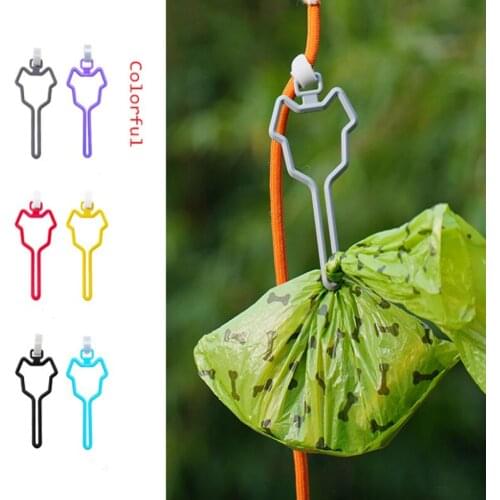 Waste Bag Dispenser for Dog Waste Carrier Pet Supply Accessories Dog Leash Dispenser Clean Tools Poop Bag Holder Hands Free