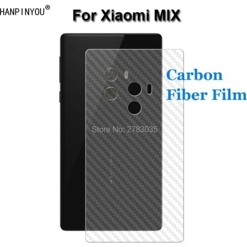 For Xiaomi Mi Mix Mimix 6.4" New Durable 3D Anti-fingerprint Carbon Fiber Back Film Rear Screen Protector (Not Tempered Glass)