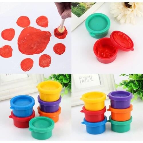 CPDD 30ml 6 Vibrant Colors Washable Gouache Paint for Kids School Finger Paint