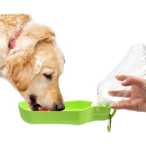 Summer Outdoor Travel Cat Dog Water Bottle Plastic Pet Accessories for Animals Drinking Puppy Bowl Dog Supplies Pet Water Feeder