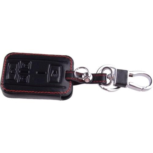 M3N-32337100 Car Leather Remote Key Fob Cover Case fit for Chevrolet Silverado Colorado Tahoe Suburban GMC Sierra Canyon Yukon