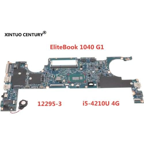 For HP EliteBook 1040 G1 Laptop Motherboard 803007-501 803494-501 12295-3 48.4LU01.031 W/ SR1EF i5-4210U 4G 100%tested working