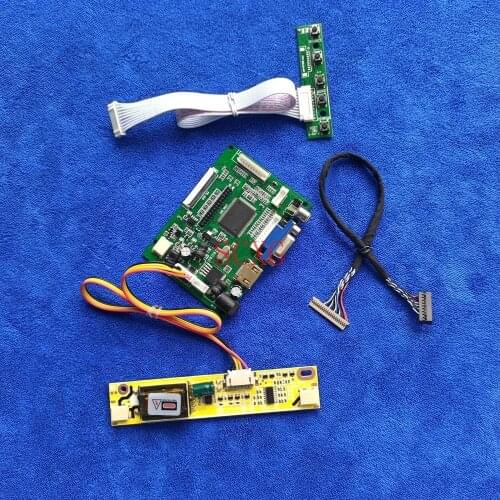 LVDS 20 Pin HDMI-compatible 2AV VGA LCD monitor controller driver board DIY Kit2CCFL Fit G150X1/M150X4/M150X5 display 1024*768