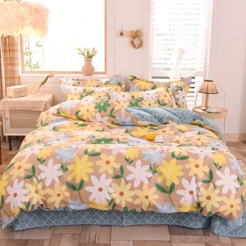 Big Flower Pattern Duvet Cover Set 220x240 Pillowcase 3Pcs,210x210 Quilt Cover,Extra Large, Bedding Set