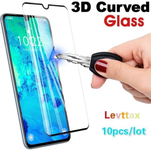 10Pcs/lot WholeSale 3D Glass Transparent Clear Screen Protector For Xiaomi Note 10 Pro 10 Pro CC9 Pro Curved Edge Tempered Glass