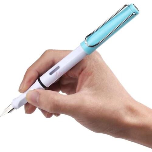 Pen student with writing pen nib extra fine ink black positive posture elementary school student adult pen office