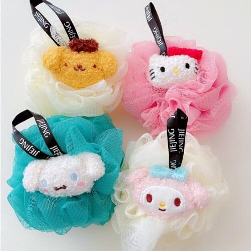 Sanrio hello kitty cartoon girl bathing ball bath flower cute children bathing ball bathing bubble