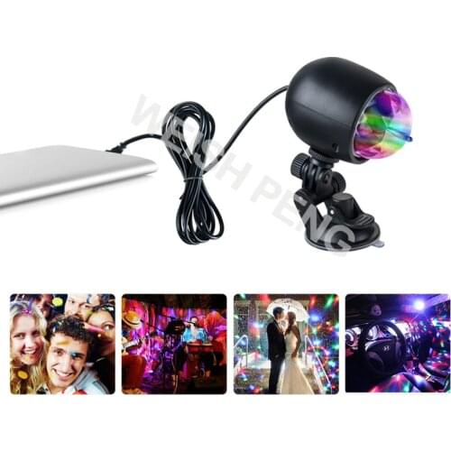 Stage Lighting Mini Lamp Bulb RGB LED Party Effect Crystal Magic Ball Light Party Disco Club DJ Light Show
