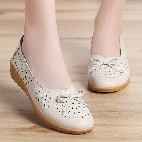 LIHUAMAO leather wedges heel shoes for women pointed toe slip on ladies high heel dress pumps work party comfort shoes