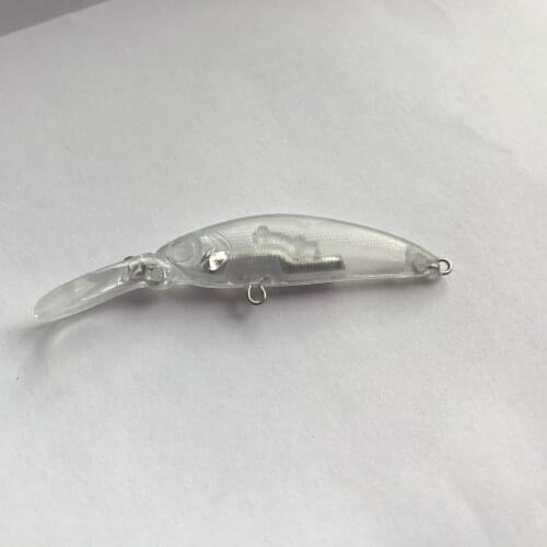 XIDIAOYU 10 pecas 4.6g/7.4mm Unpainted Tomb Robbing Sunken Bare Bait