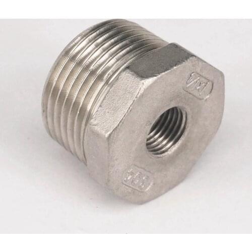 1" BSP Male to 1/4" BSP Female 304 Stainless Steel Reducer Reducing Bush adapter Fitting