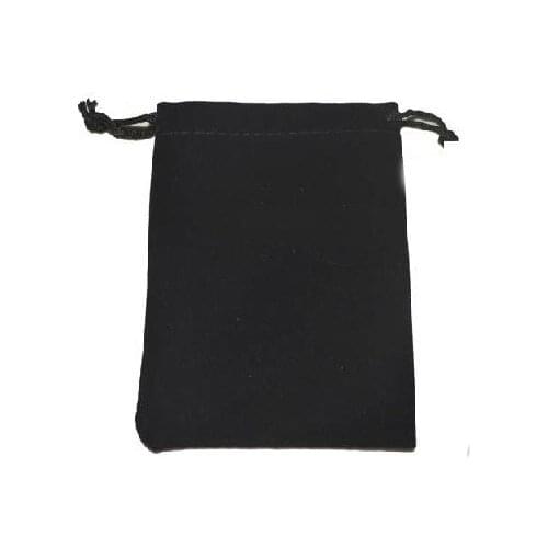 10*12cm 20pcs Black Velvet Bag For Jewelry Pouch Gift Bag Package With Drawstring Bag Wedding/necklace Diy Women Flannel Display