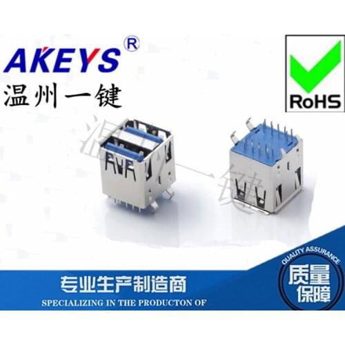 10 PCS 3.0type AM Double-Layer High-Speed Power Interface AF USB 18-Pin USAF-185N-1BLP31