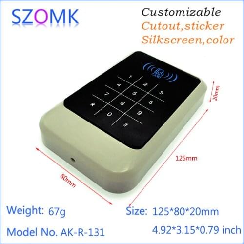 10pcs a lot plastic electronic enclosure abs housing cheap plastic reader enclosure for cable joint connector 125*80*20mm