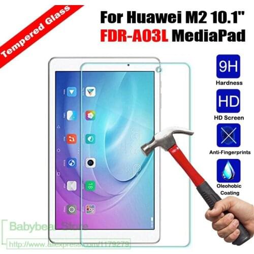 2 X GLASS 9H Real Tempered Glass For Huawei MediaPad T2 Pro 10 10.0 FDR-A01W FDR-A03L tablet Screen Protector Film
