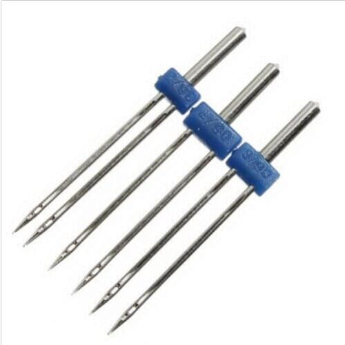 3pcs 2/90-3/90-4/90 For Singer Janome Brother Feiyue Sewing Machine Double Twin Needle Pins Clothing Decor Needlework