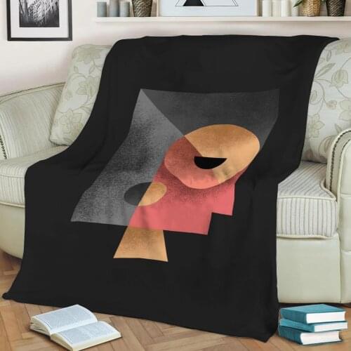 Abstract Geometric Art 606 3D Printed Velvet Plush Throw Fleece Blanket Bedspread Sherpa Blanket Home Decora
