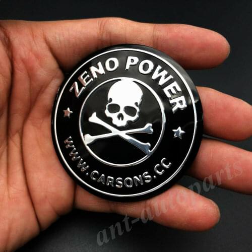 Aluminum Skull Skeleton Car Emblem Badge Motorcycle Gas Fuel Tank Decal Sticker